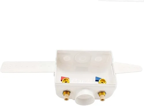 Miniatura 6 de Eastman Conexión de CPVC de 1/2 pulgada, caja de salida blanca para lavadora de drenaje central, 60249