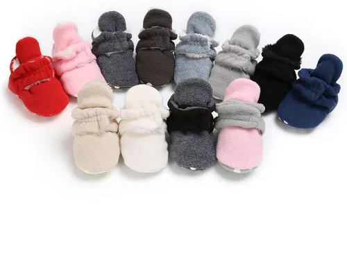 Miniatura 2 de Botas de forro polar para recién nacido, cálidas y cálidas, para invierno, para niños, antideslizantes, suela suave