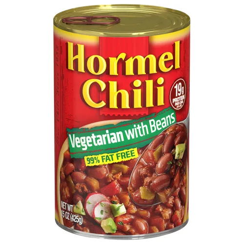 Miniatura 11 de HORMEL Chili Chile a base de plantas con frijoles (paquete de 12), 14 onzas, 0.78 oz de proteína por porción, sin gluten, sin huevos, sin lácteos