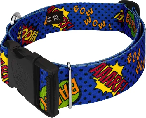 Miniatura 3 de Country Brook Petz - HossFit Jr - Collar ancho para perro diario - Colección Geek Chic con diseños para cualquier mega fan