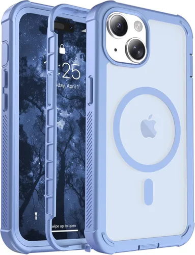 Miniatura 92 de jaroco - Funda magnética compatible con MagSafe para iPhone 11 de 6.1 pulgadas; protección de grado militar contra caídas, de doble capa
