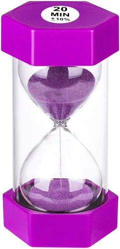 Miniatura 45 de SuLiao Temporizador de Arena de 30 Minutos: Reloj de Arena de Plástico de 30 Minutos, Extra Azul, Reloj de Arena Unificado, Temporizador de Arena