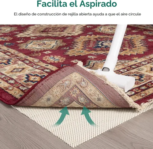 Miniatura 4 de BAGAIL BASICS - Almohadilla antideslizante para alfombra de 2 x 3 pies, almohadillas extra gruesas para alfombras y pisos de madera, mantiene tus