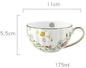 Miniatura 2 de Tazas de café creativas de porcelana taza y platillo de cerámica juegos simples de diseño moderno tazas de café tazas para café decoración del hogar
