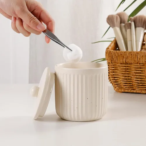 Miniatura 8 de BosilunLife Juego de accesorios de baño, juego de cerámica para decoración de baño, dispensador de jabón de espuma y soporte para cepillos