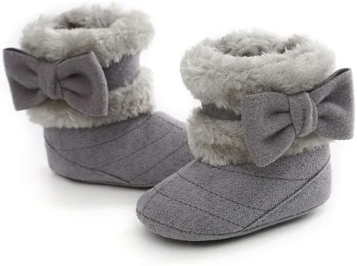 Miniatura 3 de BABITINA Infant Boots Winter Baby Girl Shoes Soft Sole Anti-Slip Toddler Snow Warm Prewalker Newborn Boots