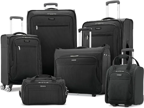 Miniatura 7 de Samsonite Ascella X Softside - Equipaje expansible con ruedas giratorias, Negro