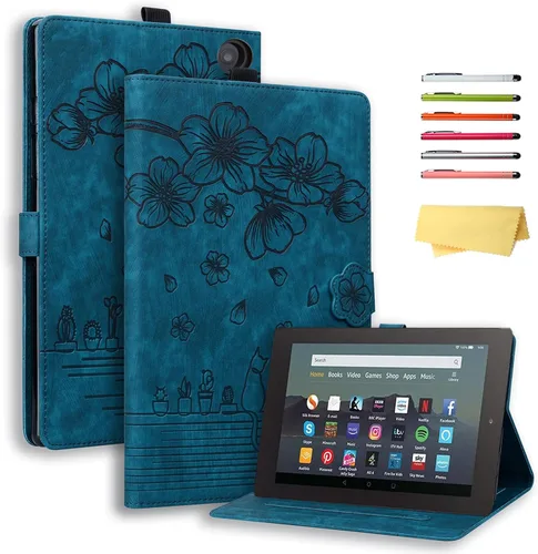 Miniatura 17 de Funda para tablet Amazon Fire HD 8 y Fire HD 8 Plus (12ª/10ª generación, versión 2022/2020) de 8 pulgadas con soporte, soporte para lápices, 06 #