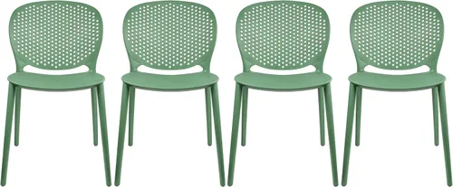 Miniatura 12 de 2xhome Juego de 2 sillas de comedor para patio Silla auxiliar moderna apilable para piscina al aire libre Plástico resistente a la intemperie