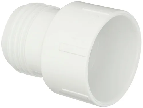 Miniatura 5 de Acople para tubería de PVC Spears, adaptador, cédula 40, macho NPT x para llave, Blanco, 1