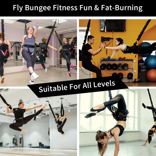 Miniatura 6 de PRIOR FITNESS Juego de Fitness Bungee Yoga Cuerda de Bungee Resistencia Cuerda de Aire Baile Ejercicio Fitness Equipo de Entrenamiento Profesional
