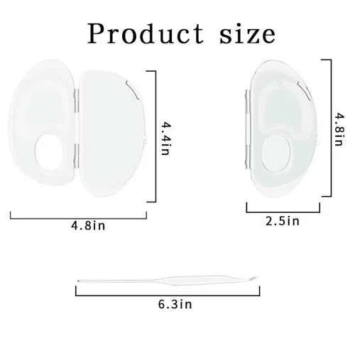 Miniatura 4 de La paleta de mezcla de maquillaje puede almacenar la base líquida, mantener la paleta de acrílico, Paleta de uñas de arte, Paleta de maquillaje