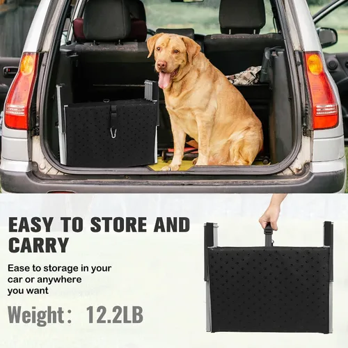 Miniatura 6 de Escaleras para perros para autos, escalones plegables para perros grandes, escaleras portátiles para mascotas para autos, camiones, SUV, rampa