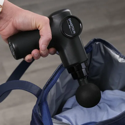 Miniatura 9 de SPA SCIENCES - SmartGun Pro - Masajeador terapéutico de percusión de tejido profundo - para dolor muscular - con cabezales intercambiables y 8 Negro