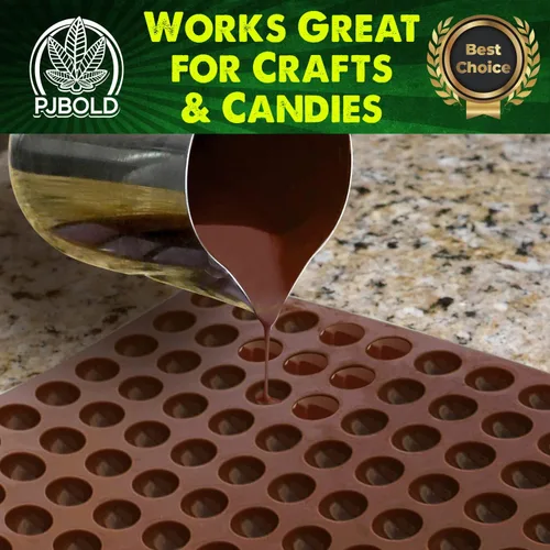 Miniatura 3 de Molde para Gomitas de Caramelo - Media Hoja Marrón
