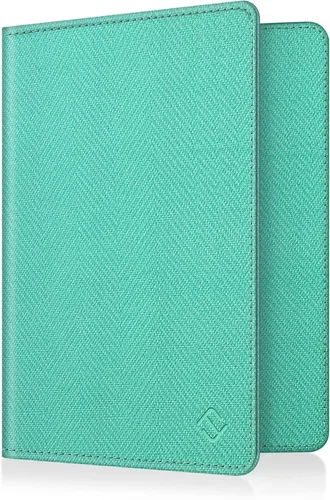 Miniatura 36 de Fintie - Funda para pasaporte, billetera de viaje delgada con bloqueo RFID, estuche para tarjetas, protector para pasaporte, elementos esenciales