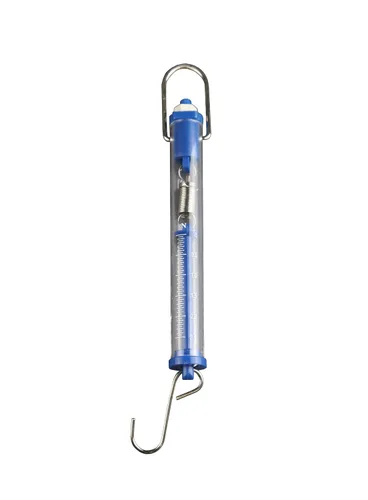 P11116 - Escala de resorte tipo tracción, capacidad de peso 8.82 oz/2,5 N, color azul
