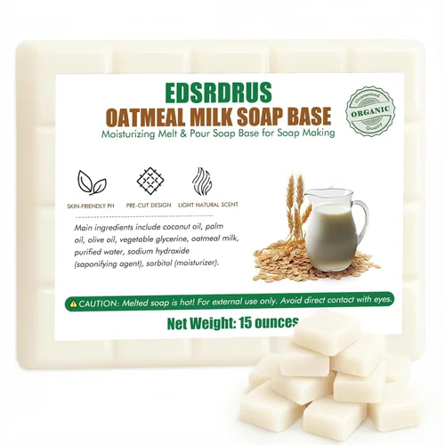 Miniatura 7 de Base de jabón de glicerina de 15 onzas, base perfumada para derretir y verter para manualidades, fácil de cortar, vegana y natural, hidratante