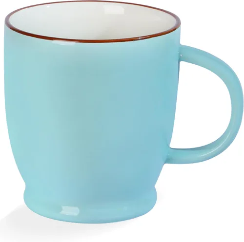 Miniatura 11 de Taza de café verde, taza de café de 16.5 onzas, apta para lavavajillas, taza de té de cerámica con mango grande, taza de café grande para café