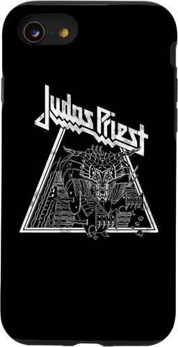 Miniatura 22 de iPhone 15 Judas Priest - Funda Wireframe Defenders