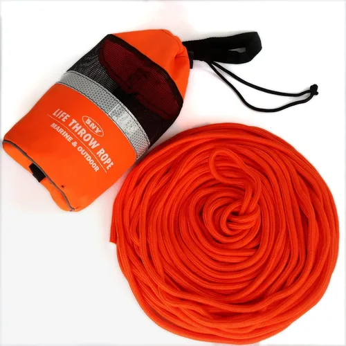 Miniatura 6 de BNY - Bolsa de tiro para rescate acuático con cuerda flotante reflectante de 98 pies, línea de lanzamiento flotante para kayak, navegación en aguas