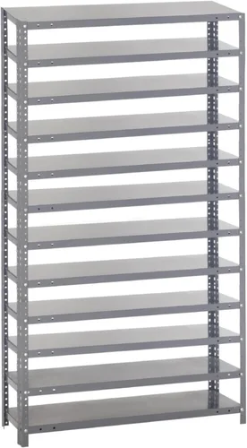 Miniatura 322 de Quantum QSBU-245BK Heavy Duty Shelving Unit with (7) Shelves and (24) QUS245 Black Bins for Garage Warehouse Storage Distribution 400 lb Load