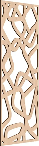 Miniatura 119 de Acme Paneles de pared decorativos de madera con calado, 9 3/8 pulgadas de ancho x 24 3/8 pulgadas de alto x 1/4 de alto, roble rojo
