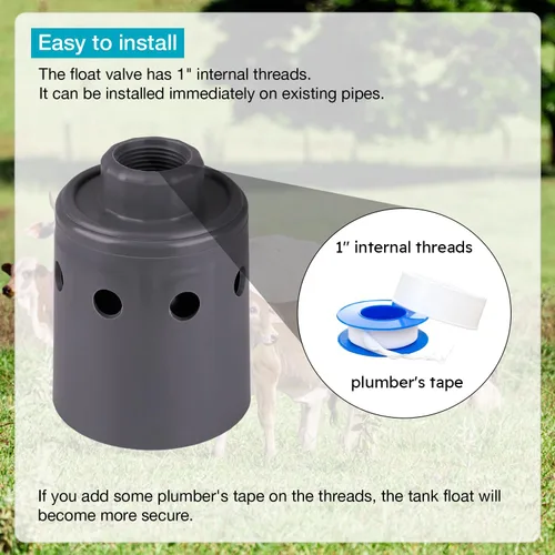 Miniatura 6 de Válvula de flotador de 1 pulgada, llenado automático de agua, mantenimiento de un nivel de agua constante Válvula de cierre automático de agua