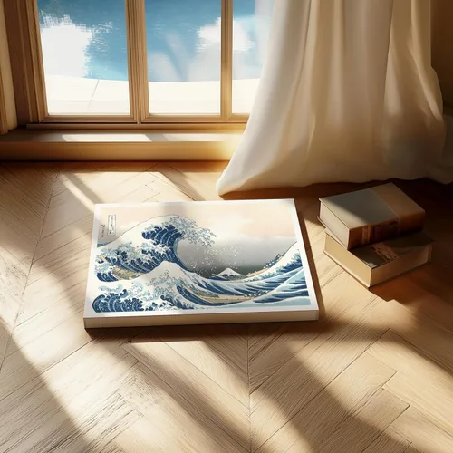 Miniatura 4 de Poster Master Lienzo The Great Wave – Impresión náutica retro – Arte japonés – Regalo para artista, amigo – Arte ilustrado – Decoración