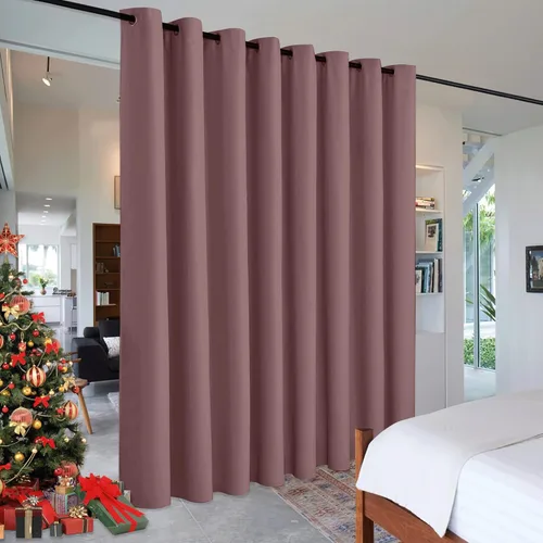 Miniatura 141 de RYB HOME - Cortinas extra largas con bloqueo de luz, persianas opacas insonorizadas para privacidad para cine en casa, oficina, fondo de patio, sala