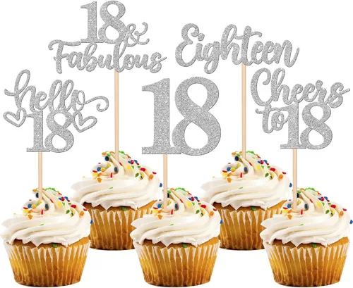 Miniatura 29 de 30 piezas de adornos para cupcakes de 12 cumpleaños feliz, brillantes doce, hola 12, felicitaciones a 12 años, adornos para cupcakes, 12