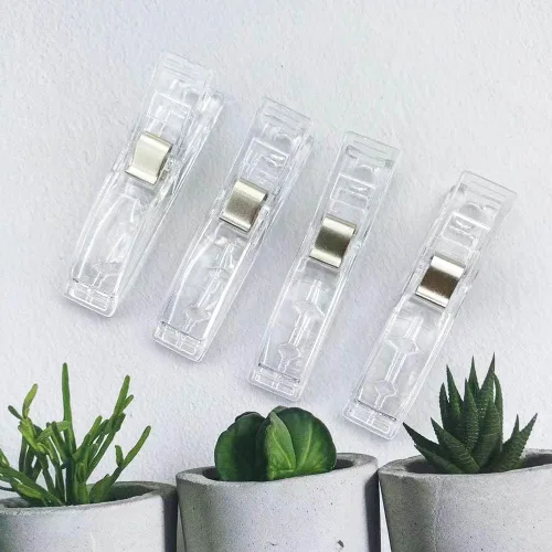 Miniatura 6 de 20 clips de suspensión para persianas de papel plisadas, clips de plástico multiusos para persianas, clips de plástico transparente, clips fuertes