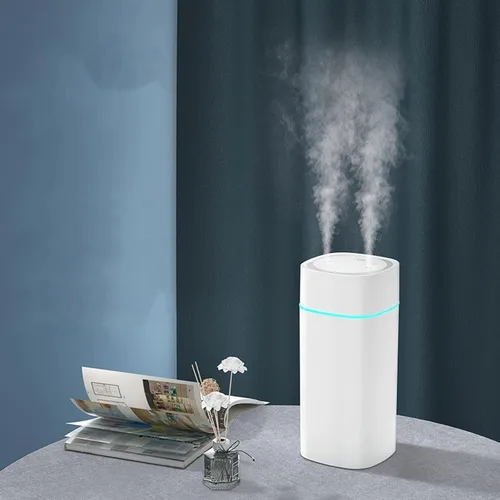 Miniatura 5 de Mini humidificadores portátiles JORMEY - Humidificador silencioso de niebla fría con anillo LED suave, humidificador de escritorio de 21.1 fl oz