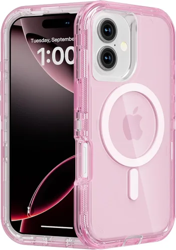 Miniatura 63 de Follaroma para iPhone 17 Pro Max, Funda Compatible con MagSafe, Funda Magnética Transparente de Doble Capa, Funda Resistente Anti-Caída y a Prueba