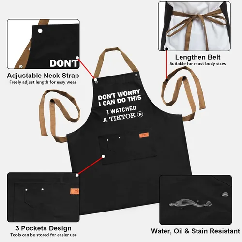 Miniatura 5 de Regalos para papá, mamá, regalos de Navidad para el esposo de parte de la esposa, delantales de cocina, regalo de aniversario para hombres, mujeres