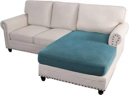 Miniatura 32 de ADPON Fundas de sofá modular, funda de cojín para sofá o sillón en forma de L, funda separada para sofá seccional izquierdo o derecho (1 diván, gris)