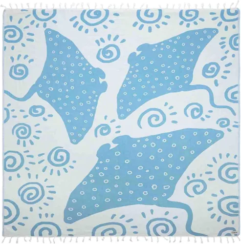 Miniatura 11 de Sand Cloud Marine Life Toalla turca, sin arena, 100% hilo de algodón orgánico, secado rápido, para playa, picnic, manta o toalla de baño, como se