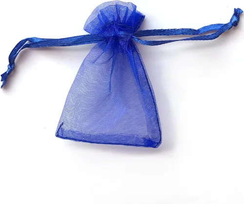 Miniatura 9 de ATCG 50 bolsas de organza grandes con cordón de 8 x 12 pulgadas, decoración de festivales, bodas, fiestas, bolsas de maquillaje (blanco)