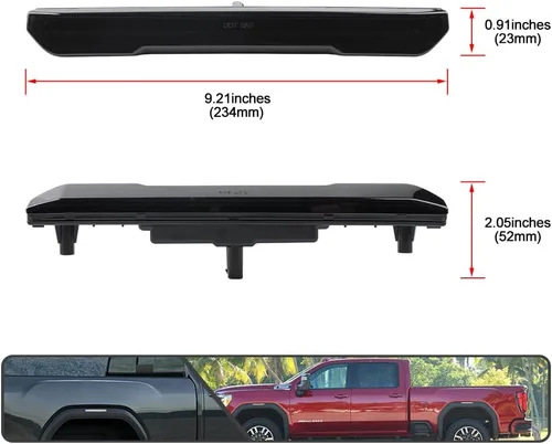 Miniatura 8 de 4 luces LED de color blanco completo para GMC Sierra 2500HD 3500HD 3500HD 2020 2021 2022 Luz indicadora de giro de guardabarros, reemplazo