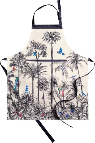 Miniatura 30 de Maison d' Hermine Delantal 100% de algodón para mujeres con bolsillo de cocina delantal de chef para hombres para cocinar primavera verano 001