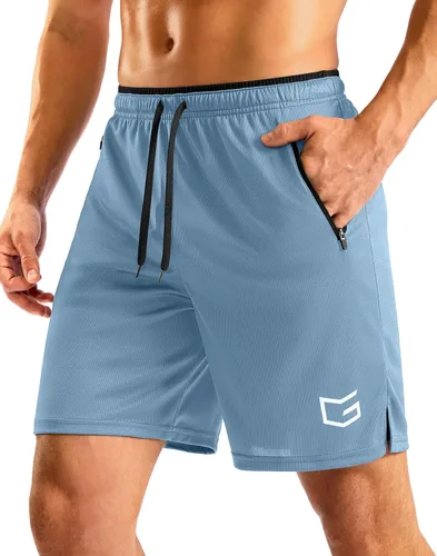 Miniatura 23 de G Gradual Pantalones cortos de correr para hombre con bolsillos con cremallera, secado rápido, gimnasio, atletismo, entrenamiento, pantalones cortos