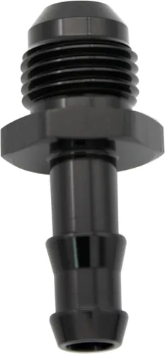 Miniatura 10 de Negro recto aluminio 4AN macho Flare a 1/4 "(6.3mm) Barb Push Hose Barb Fitting Adapter