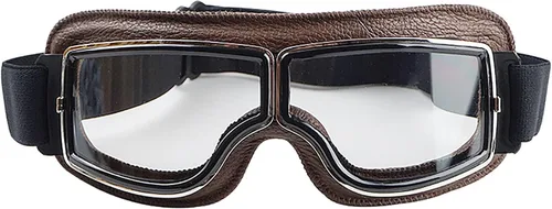 Miniatura 9 de Gafas de Motocicleta Vintage Antiarañazos Gafas de Scooter Esquí para Hombres Mujeres Adultos