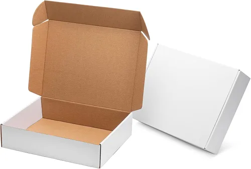 Miniatura 13 de Mcfleet Cajas de envío negras de 9 x 6 x 2 pulgadas, paquete de 24 cajas de correo de cartón corrugado para pequeñas empresas, con bloqueo de Negro