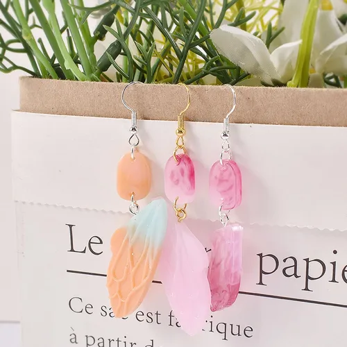 Miniatura 8 de Attuslla Moldes de resina de silicona para aretes con anillos para hacer joyas, colgantes, aretes Estilo 9
