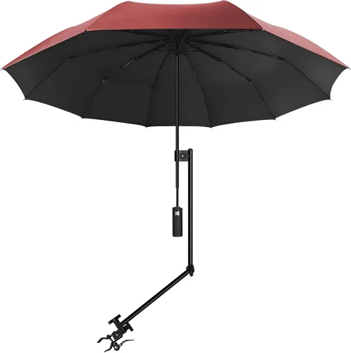 Miniatura 44 de XLINGZA Sombrilla de playa UPF 50+ con abrazadera universal ajustable