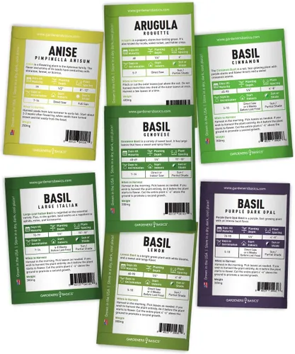 Miniatura 3 de Paquete Variado de 35 Semillas de Hierbas Medicinales y Culinarias – Kit de Jardín Heirloom Sin OMG para Cultivo en Interiores, Exteriores