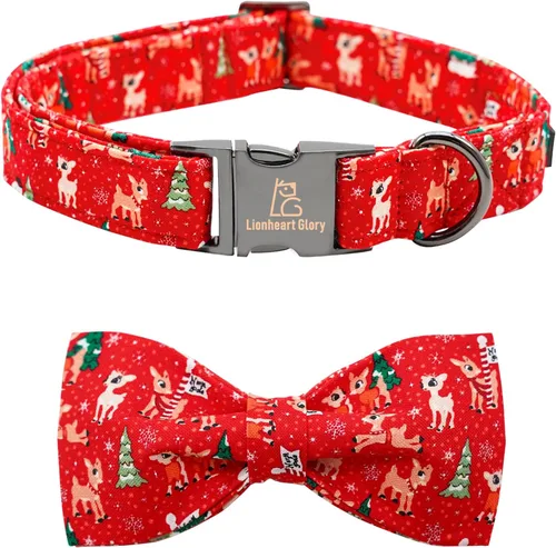 Miniatura 9 de Lionheart glory - Collares de perro de Halloween, collar de perro de otoño, lazo rosa, collar para perros pequeños, niños y niñas, calabaza, arcos
