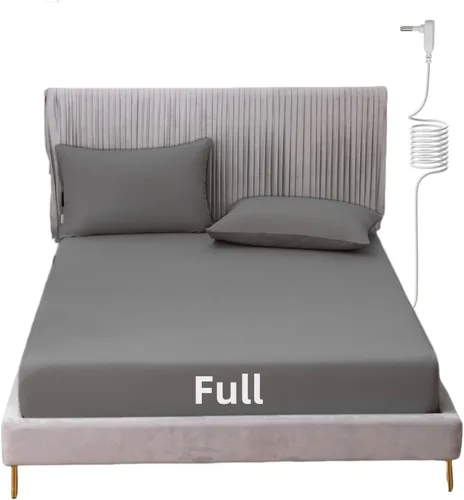 Miniatura 9 de Grounding - Sábana de cama tamaño King con cordón de 15 pies, 90% algodón orgánico + 10% fibra plateada, sábanas conductivas para un mejor sueño