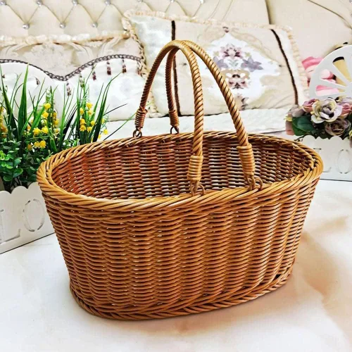 Miniatura 2 de Cesta de picnic, cesta, cesta de mimbre, juego de cesta de picnic, cesta de picnic para 2, cestas de picnic para parejas, adecuadas para canasta